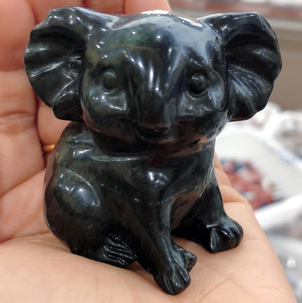 Moss Agate Koala - Picture 1 of 1